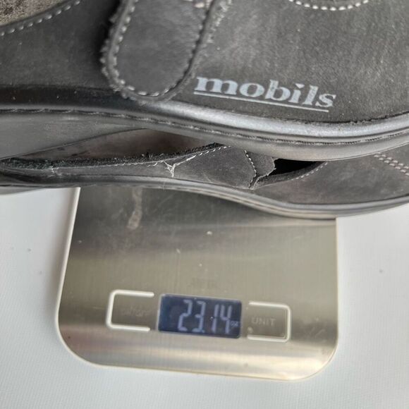 Mephisto Mobils Ergonomic Black Leather/Nubuck Fabienne Mary Jane Mules - 6.5/7 - Picture 11 of 12